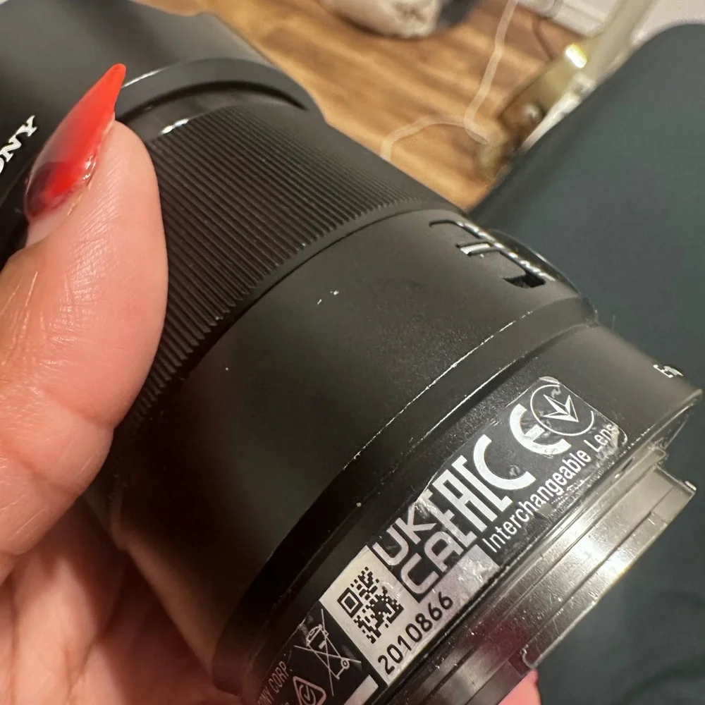 Sony Black Interchangeable Camera Lens with Focus Ring